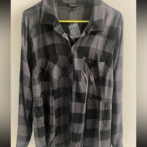 Torrid plaid top